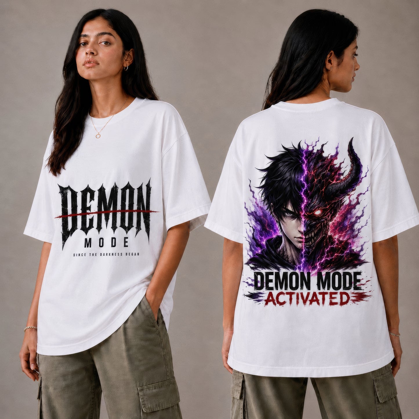 Demon Mode Activated Oversized T-Shirt | Unisex