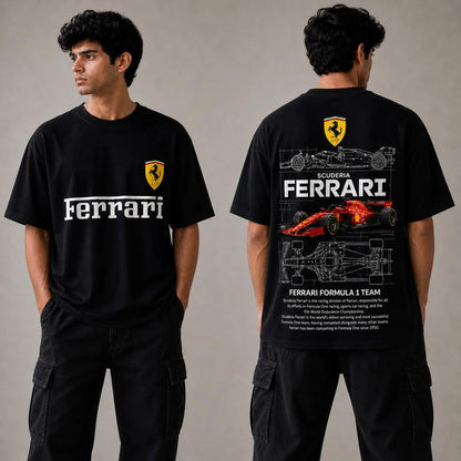 Ferrari Formula 1 Racing Oversized T-Shirt | Unisex