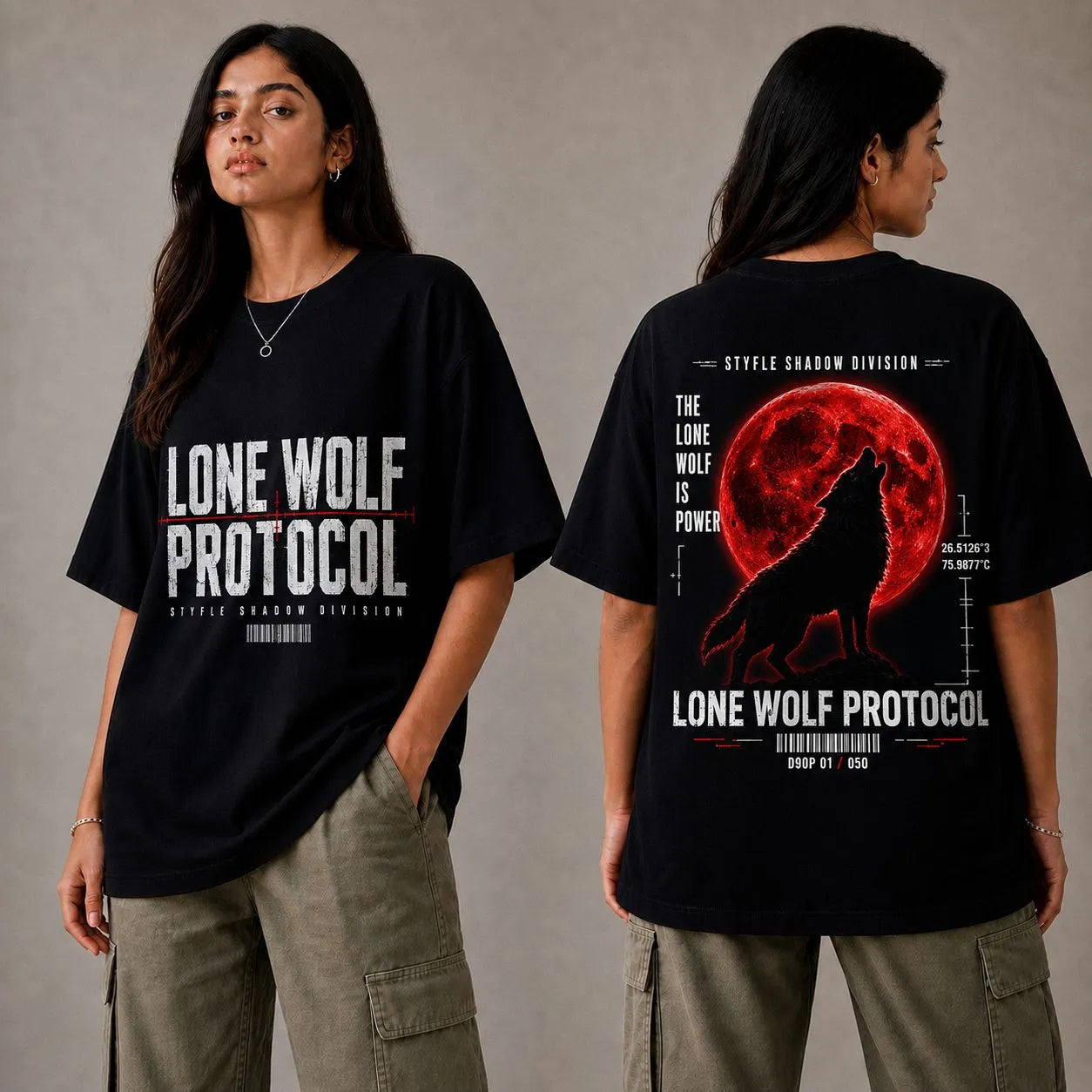 Lone Wolf Protocol Oversized T-Shirt | Unisex
