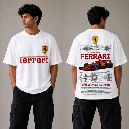 Ferrari Formula 1 Racing Oversized T-Shirt | Unisex