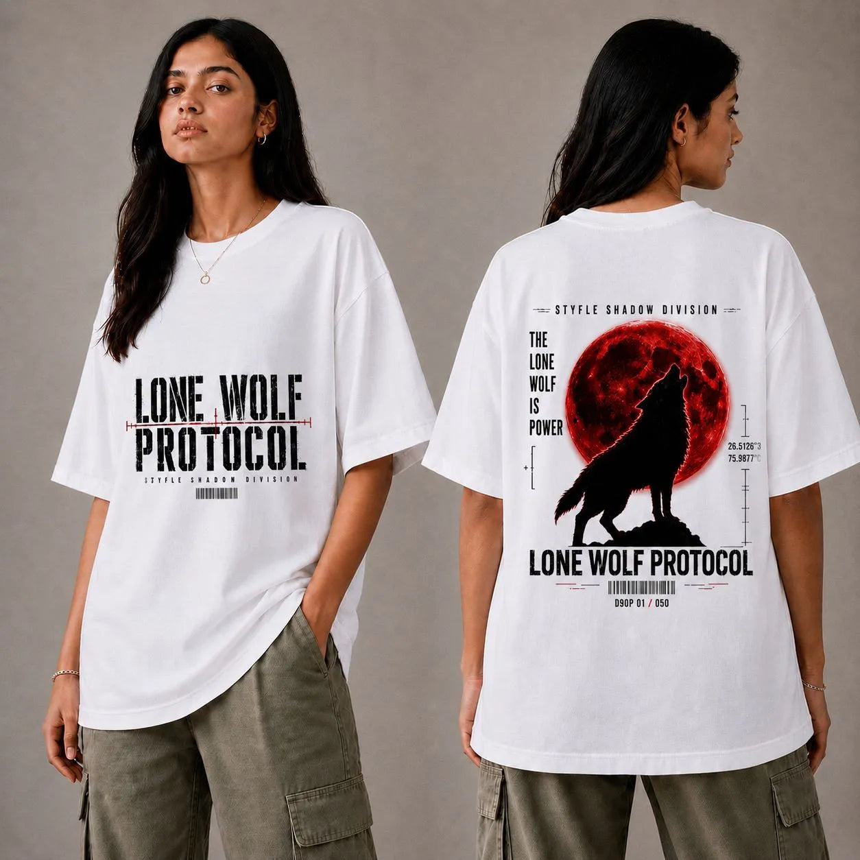 Lone Wolf Protocol Oversized T-Shirt | Unisex