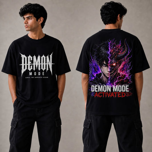 Demon Mode Activated Oversized T-Shirt | Unisex