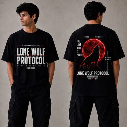 Lone Wolf Protocol Oversized T-Shirt | Unisex