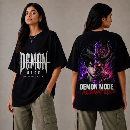 Demon Mode Activated Oversized T-Shirt | Unisex