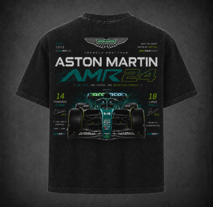 Aston Martin AMR24 Acid Wash Oversized T-Shirt | Unisex