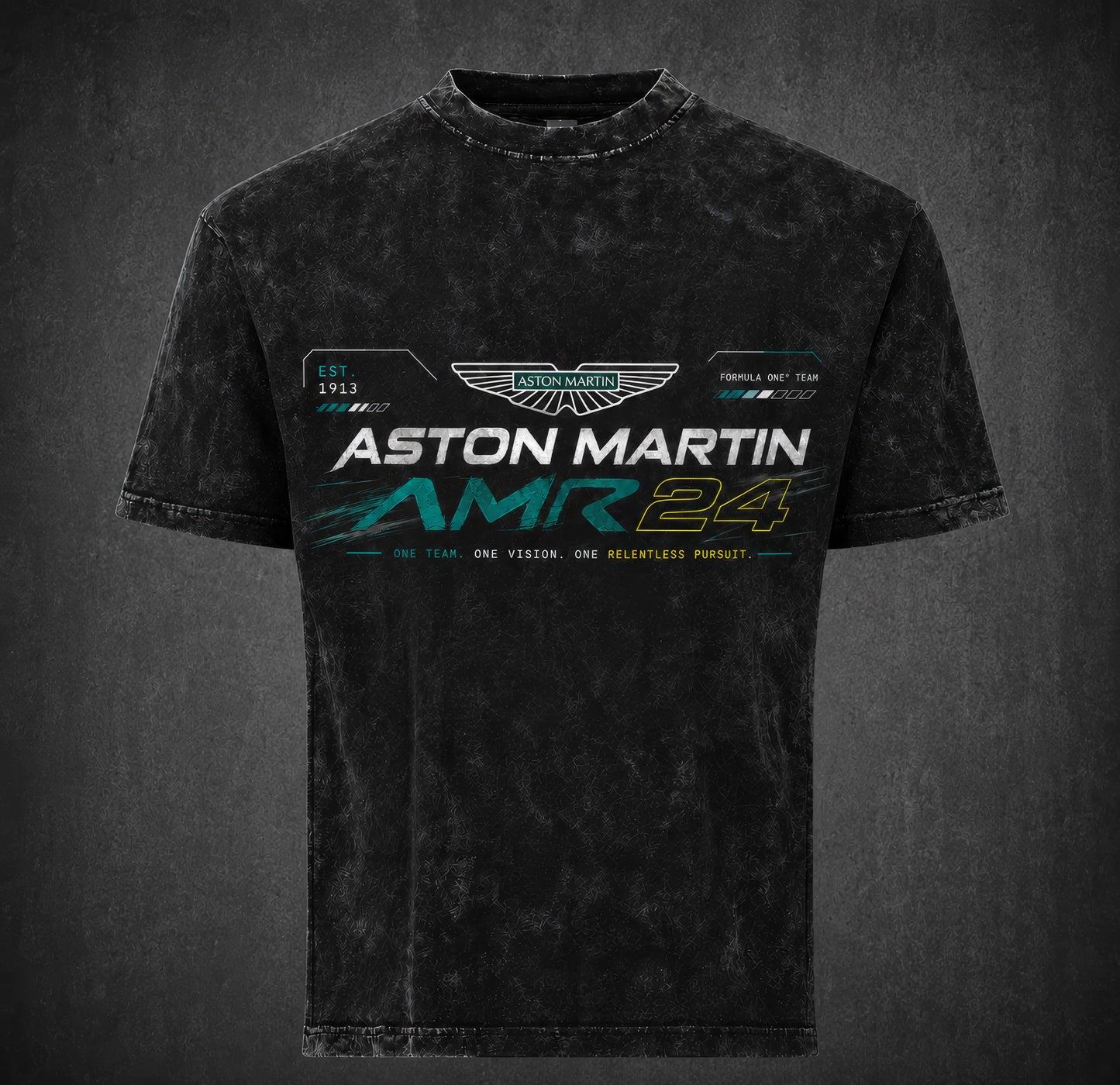 Aston Martin AMR24 Acid Wash Oversized T-Shirt | Unisex