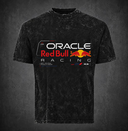 Oracle Red Bull Racing Acid Wash Oversized T-Shirt | Unisex